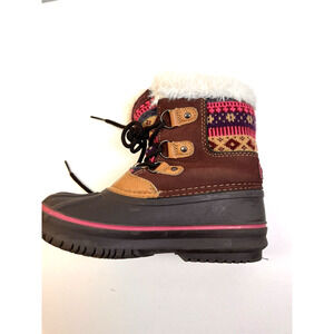 London Fog Kids Sneakers - Pink, Brown, Black